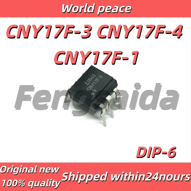 (1-10pcs)100% Brand New Original CNY17 CNY17F-3 CNY17F-4 CNY17F-1 Black Through-hole DIP6