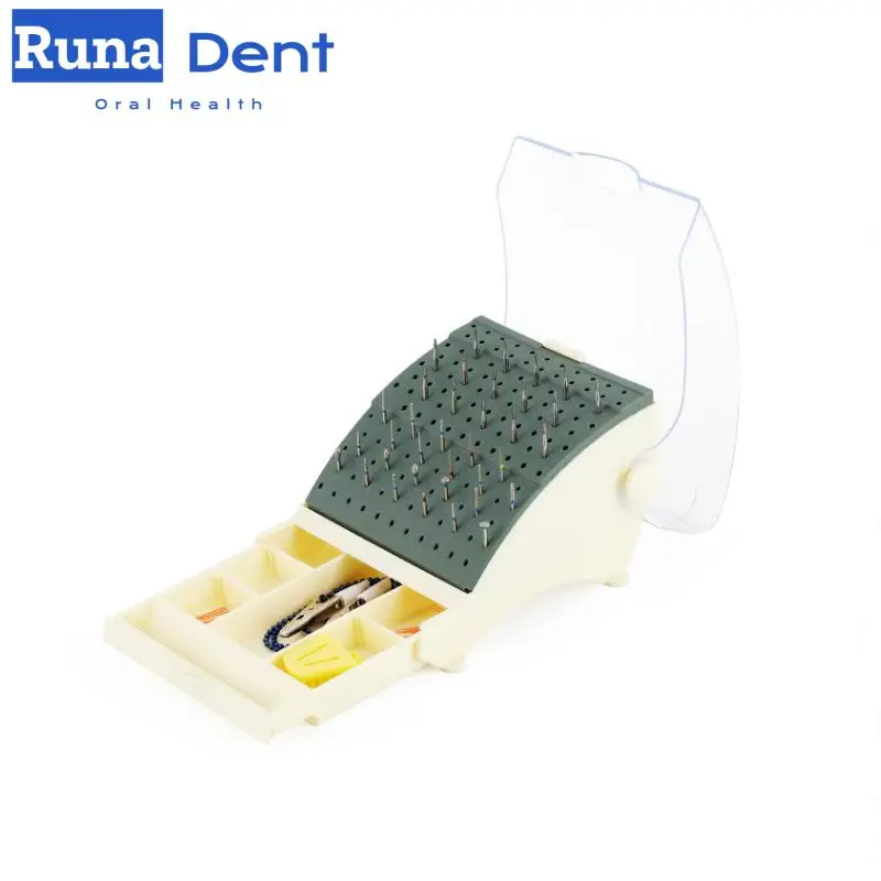 

142 Holes Dental Disinfection Box Bur Block Holder Dustproof Nail Drill Bit Organizer Diamond Burs Holder Block Oral Care