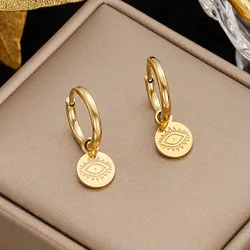 Stylish And Personalized Stainless Steel Devil's Eye Earrings For Women