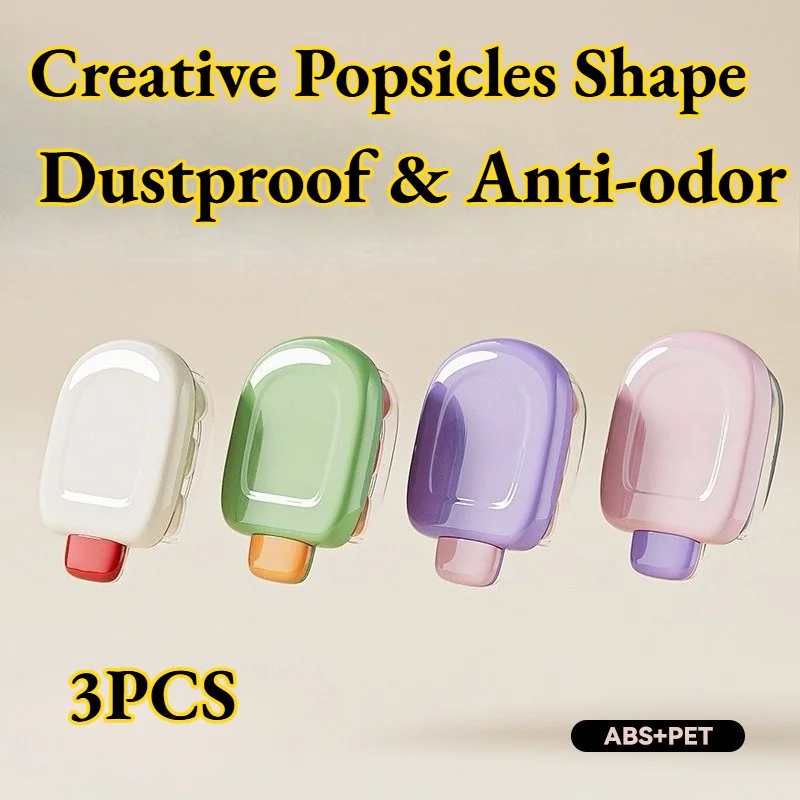Ice Cream Tools Popsicles Shape Press Silicone Home Made Easy Demoulding Quick Freezing Dustproof and Anti-odor Moern Simple