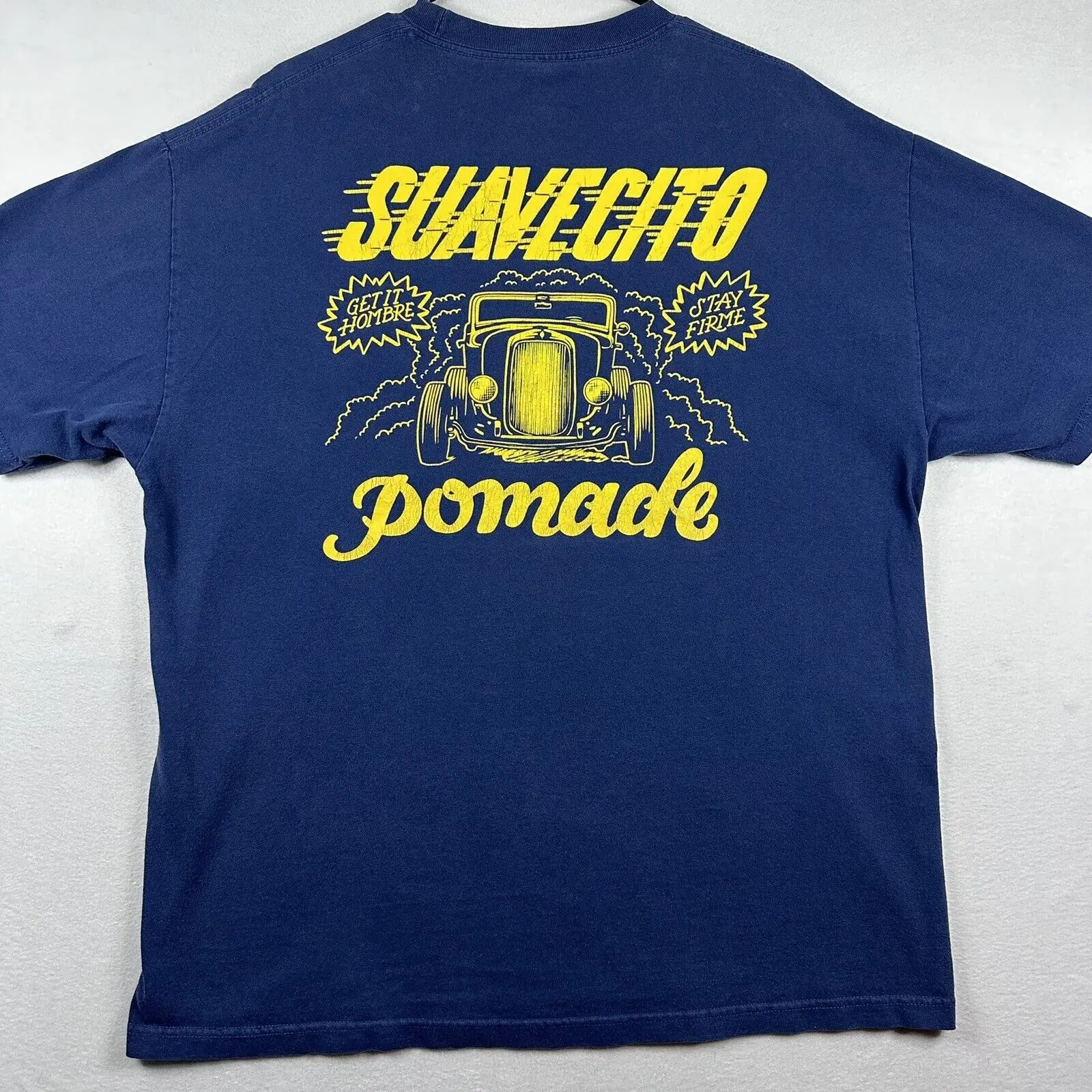 Suavecito Hot Rod T Shirt Mens Blue XL Pomade Stay Firme Hombre long or short sleeves