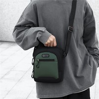 Practical Oxford Cloth Business Travel Portable Commuter One Shoulder Handheld Crossbody Mobile Phone Bag for Men