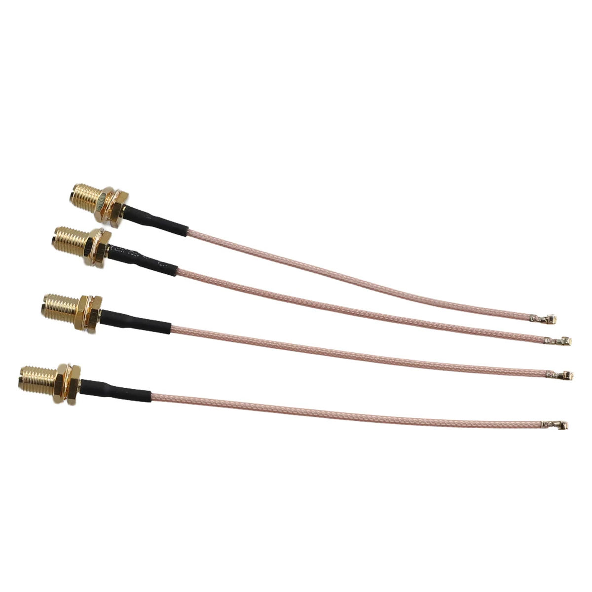 New Pack of 4 RF U.FL(IPEX/IPX) Mini PCI to RP-SMA Female Pigtail Antenna Wi-Fi Coaxial RG-178 Low Loss Cable (4 inch (10 cm))