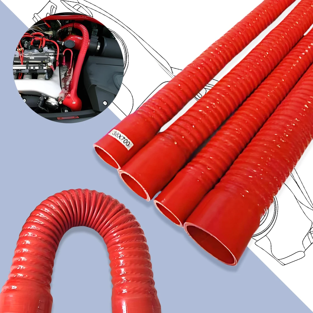 All Size Universal Silicone Flexible Hose Radiator Tube Pipe For Air Intake High Pressure High Temperature ID16-110mm L300-1000 