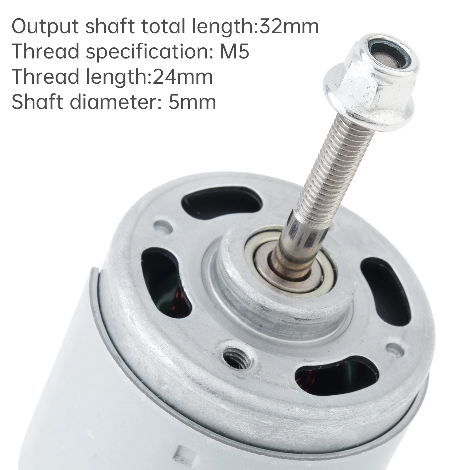 RS775 DC Motor 21V 9500RPM Lawn Mower Motor Assembly Replaces Part for Weed Trimmer / Cordless Weeder, RS775 Lawn Mower Motor