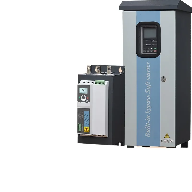 Model Three Phase Motor Soft Starter Built In Bypass For Fan Water Pump Control Cabinet 5.5 7.5 22 37 45 55KW AC Drive