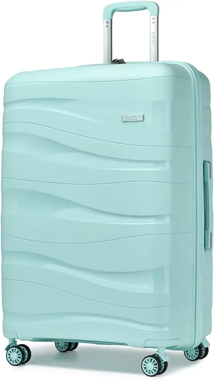 Kono Koffer Lichtgewicht Hard Case Trolley Koffer Met Tsa Lock Polypropyleen (M/L/Xl) (2/3/4 Pcs Set)