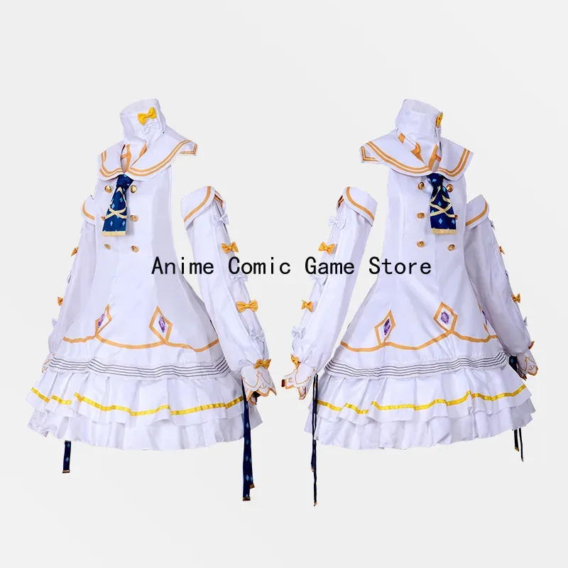 Yurizono Seia Cosplay Costume Blue Archive Yurizono Seia Costume Cute white dress Halloween Party Outfit for Women