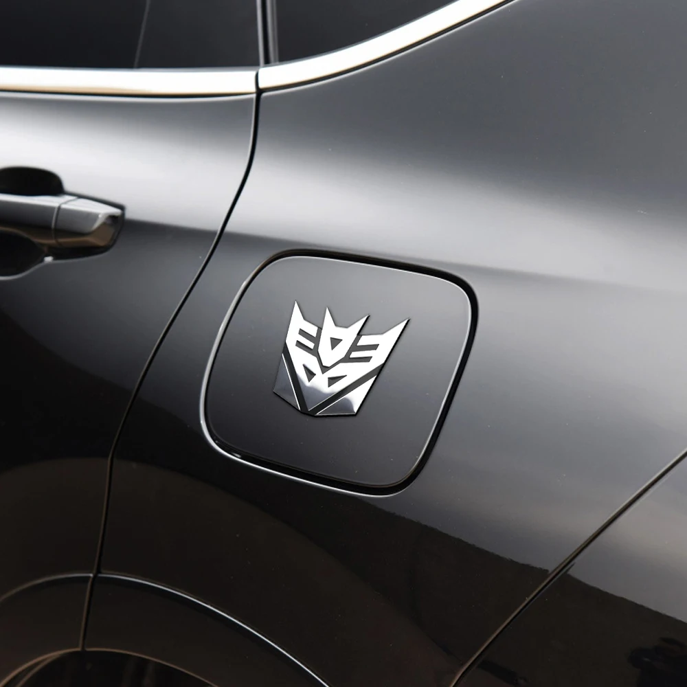 Pegatinas de aluminio 3D para coche, Logo de Autobots, insignia de transformadores, emblema trasero para teléfono móvil, portátil, decoración de moda