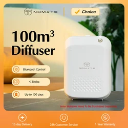 Namste 100m ³ Kleine Kamer Batterij Aromatische Olie Diffuser Elektrische Home Luchtverfrisser Machine Muur Opknoping Ondersteuning USB-C Gebruik 150Ml