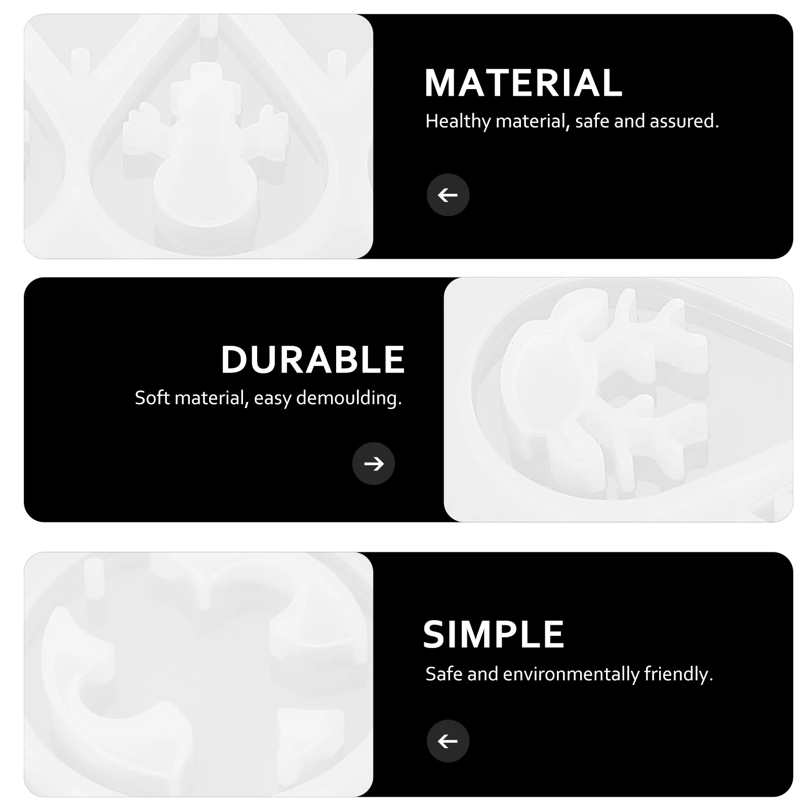 2 قطعة قالب قلادة القرط السيليكون DIY بها بنفسك صنع المجوهرات طويلة الأمد سهلة التنظيف قالب الملحقات العملية المهنية