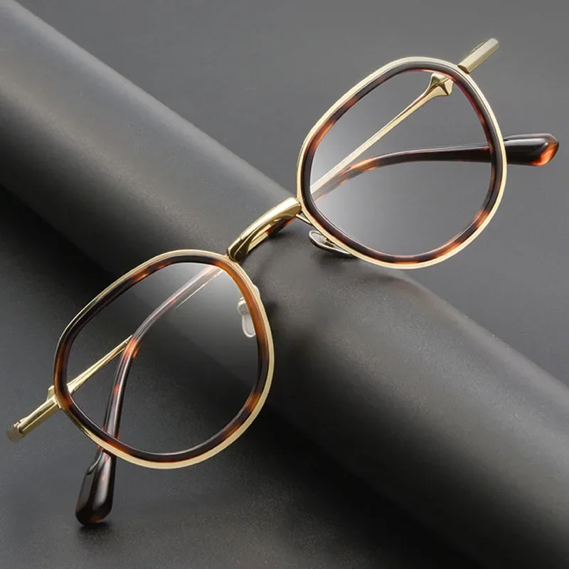 

KUXA унисекс, оправа, новинка 2025, ацетатные титановые очки для близорукости, оправа для оптических очков M810S