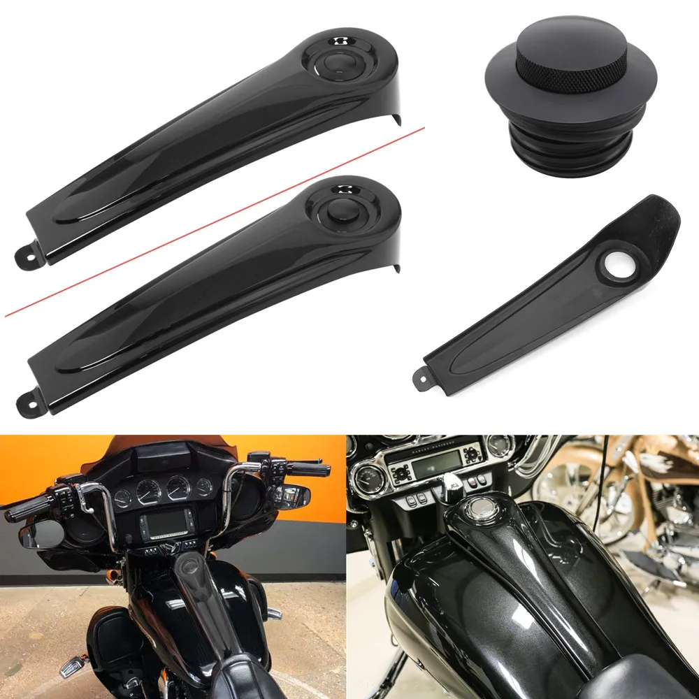 Akcesoria motocyklowe Smooth Dash Panel wykończeniowy konsoli paliwa Pokrywy zbiornika paliwa do Harley Touring Road Glide Electra Glide 1986-07