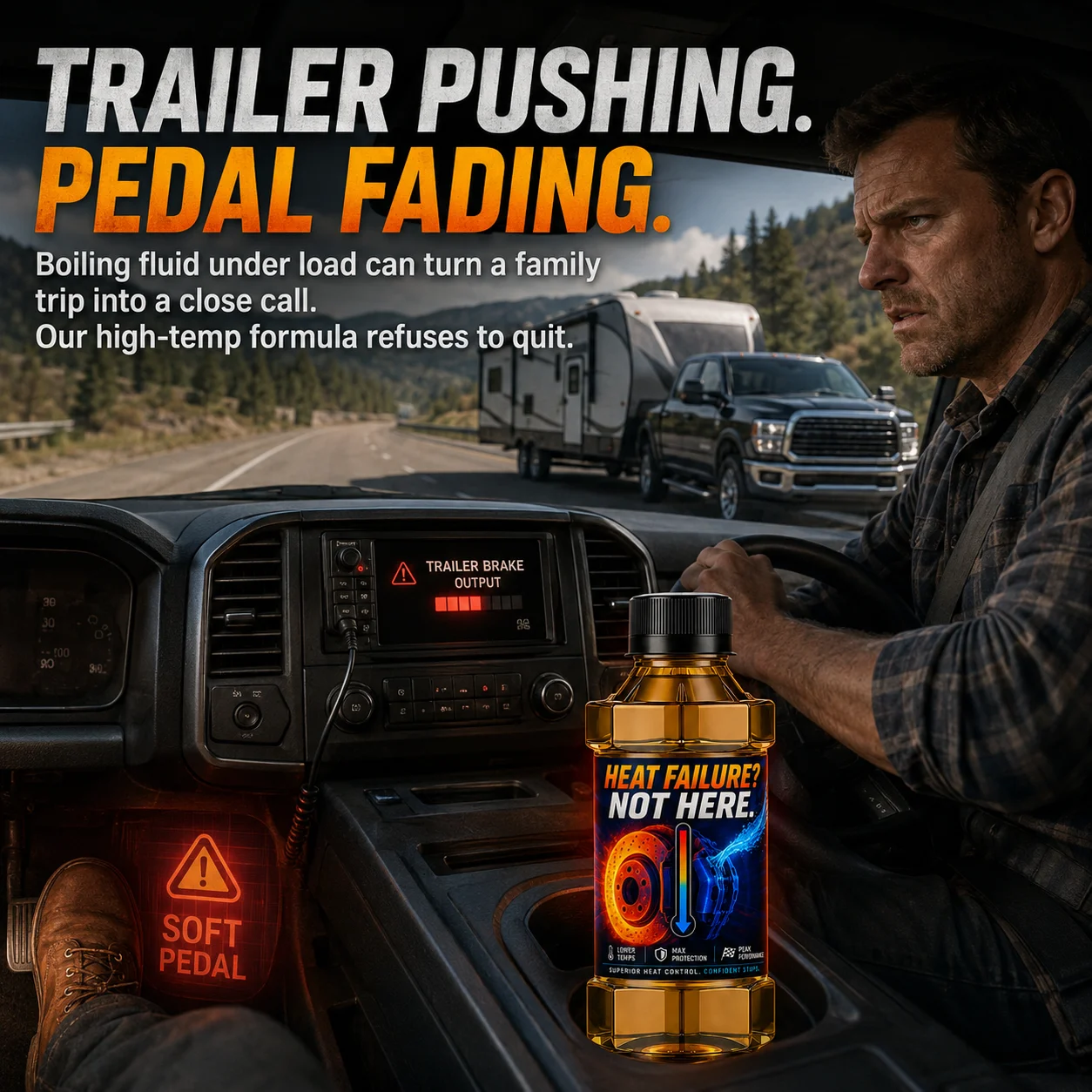 QIFENGHE Synthetic Brake Fluid 150ml, Linear Braking Feel, Anti-Corrosion, for Daily & Sport Drive