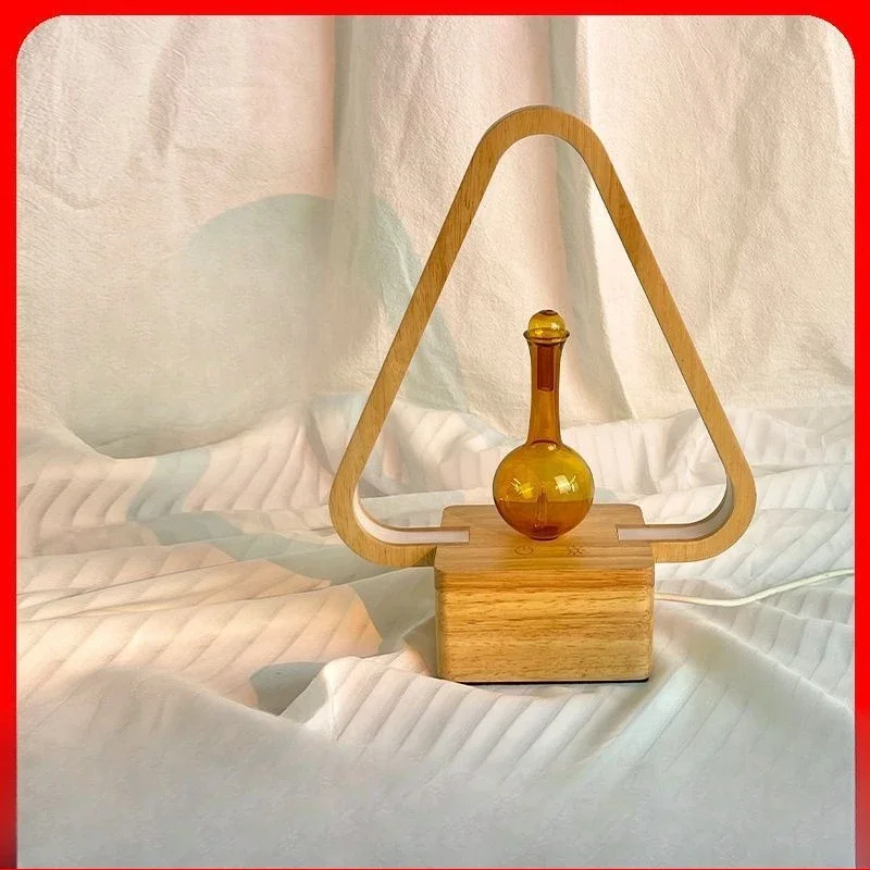 

Wood grain aromatherapy machine, creative desk lamp dual-purpose, household bedroom pure essential oil diffuser, fragrance mac