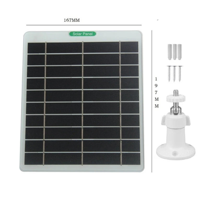 جهاز شمسي 5W5V غير منفذ دائم مع تحويل طويل للطاقة وحجم كثيف مثالي لرحلات الظهر والشاطئ #6