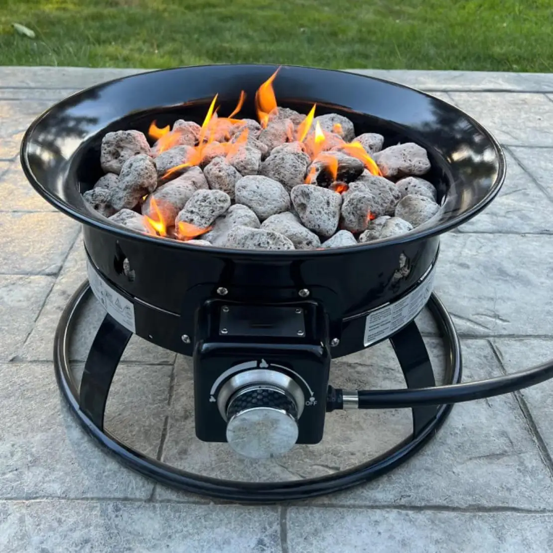 

Garden Supplies 19 Inch Garden Barbecue Camping Gas Propane Fire Pit Grill Outdoor BBQ