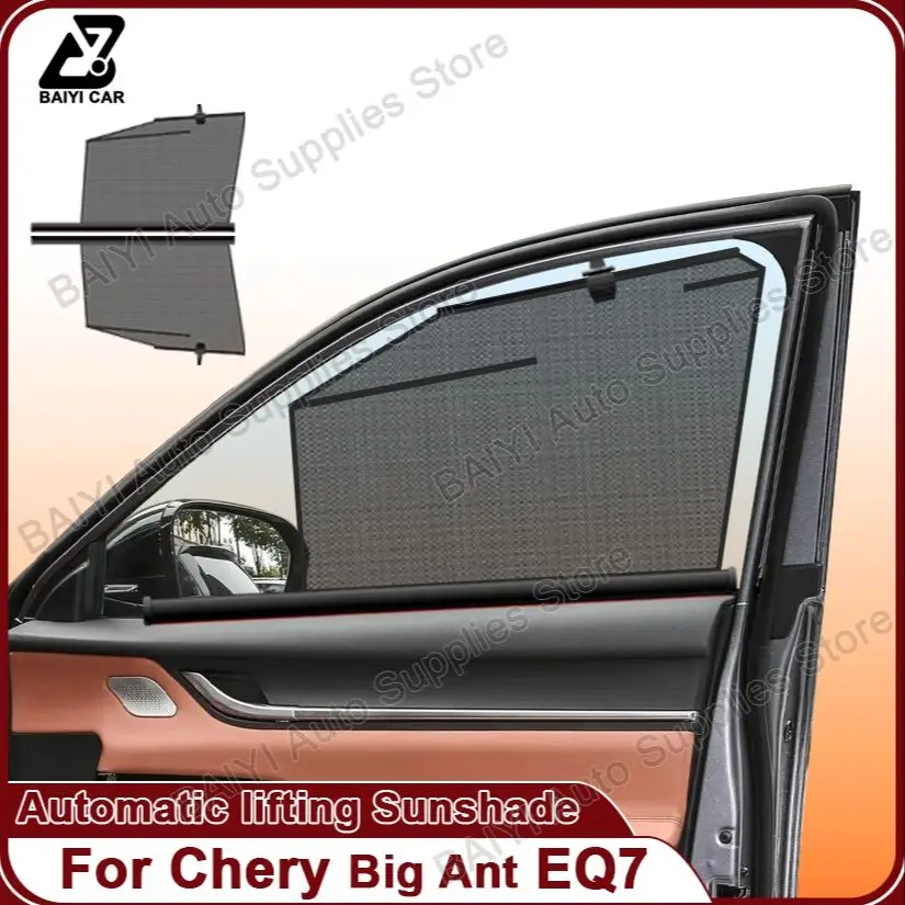 

Для Chery EQ7 2023-на солнцезащитный козырек на боковое окно Передние окна Защита от солнца Затемняющая штора Автоподъемные шторы Автомобильные аксессуары