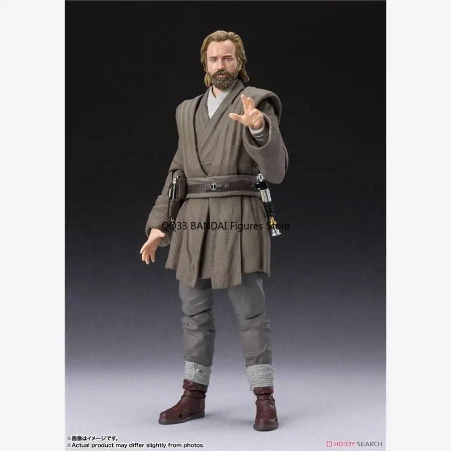 Bandai Original S.H.Figuarts Star Wars Obi-Wan Kenobi Actionfigur Aktive Gelenke Modell Desktop Ornamente Modell Geschenk