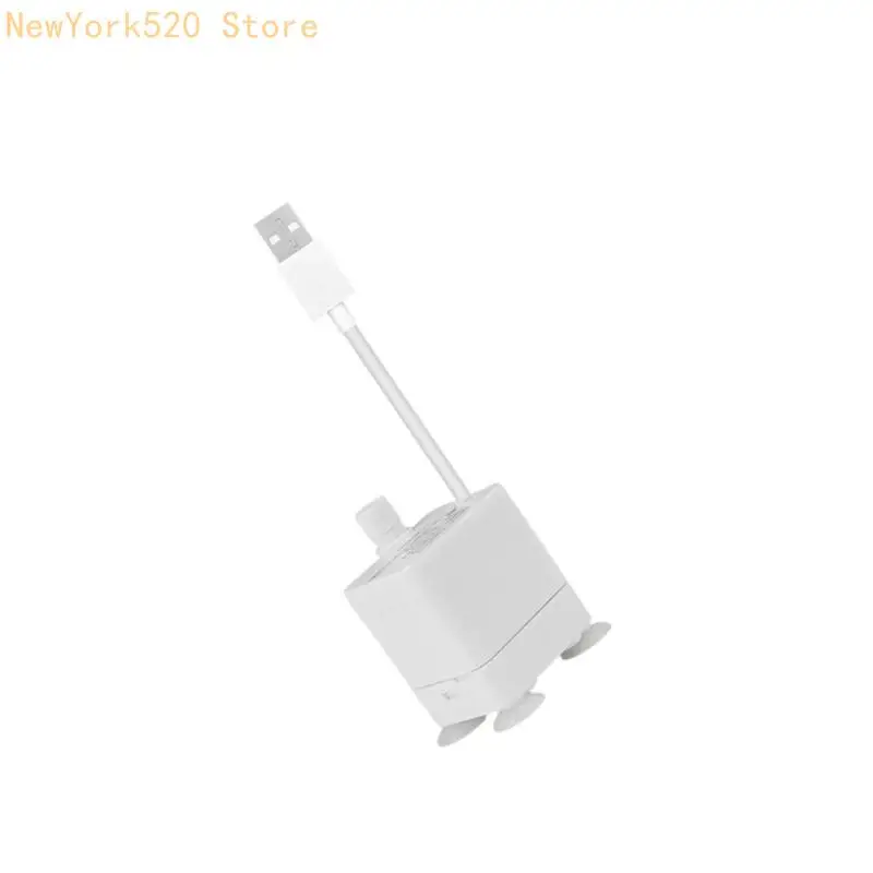 Mini USB Water Pump for Indoor Use, Plant Care and Small Decorative Water Use With Suction Base Support for Daily Placement N84C