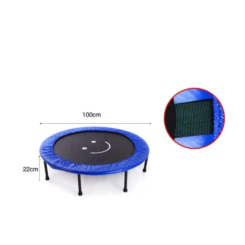 40-Inch foldable fitness trampoline, rebound recreational sports trampoline webbing, children's and adult jumping trampolines