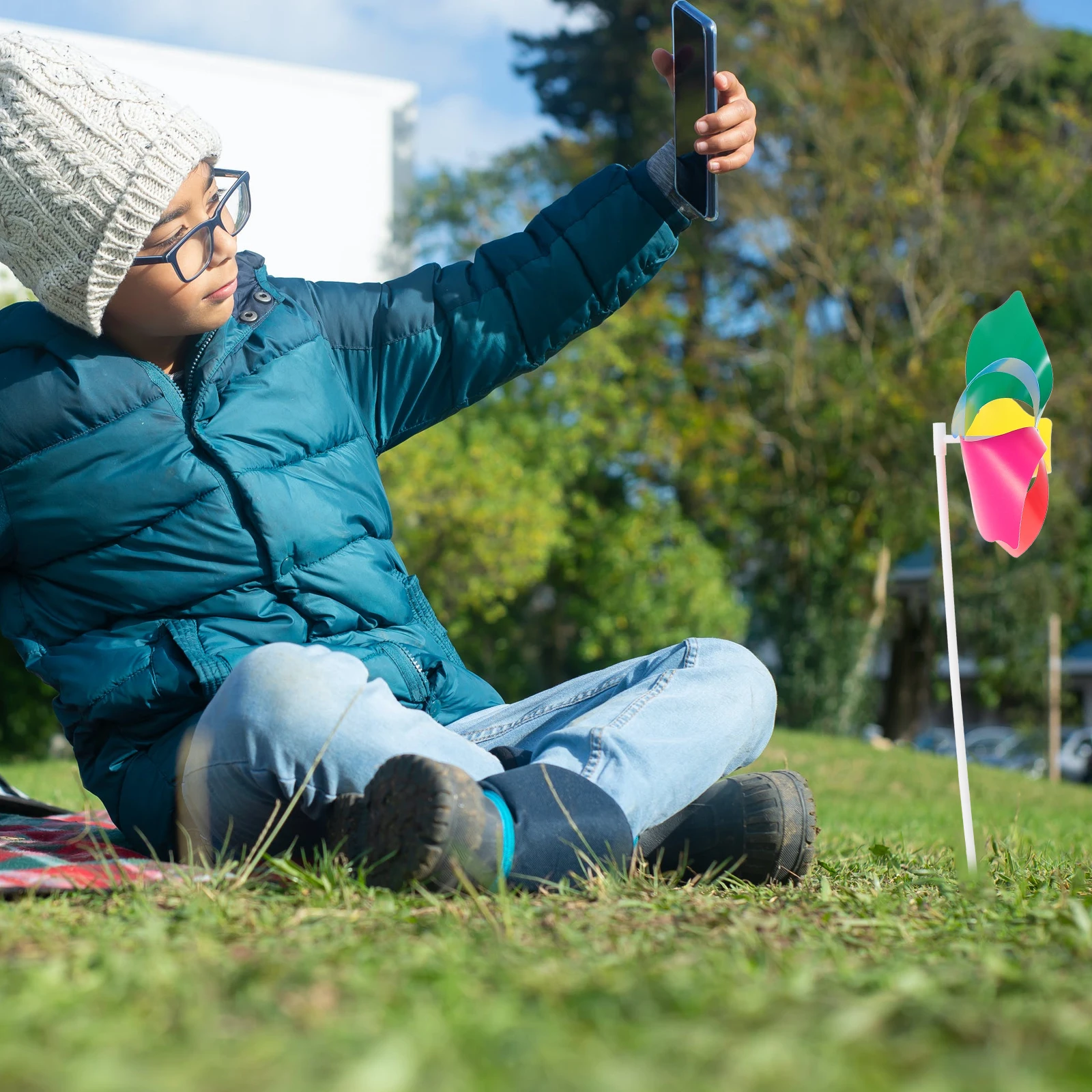 

10Pcs High Class Material Windmills Delicate Design Home Garden Lawn Festive Decor Pinwheels Party Pinwheels Kids Accessory