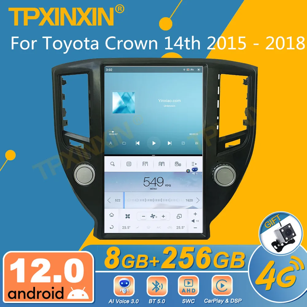 

For Toyota Crown 14th 2015 - 2018 Android Car Radio Screen 2din Stereo Receiver Autoradio Multimedia Player Gps Head Unit