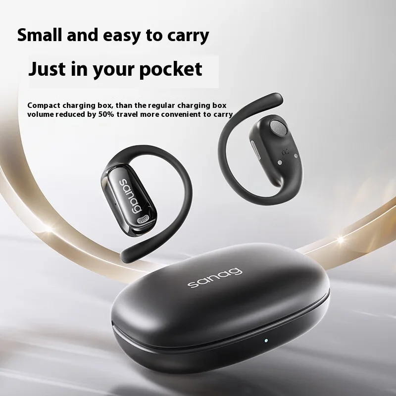 Sanag C30s Wireless Bluetooth On-Ear Sports Call Noise-Canceling Precise Satellite Positioning Anti-Loss Headphones Custom