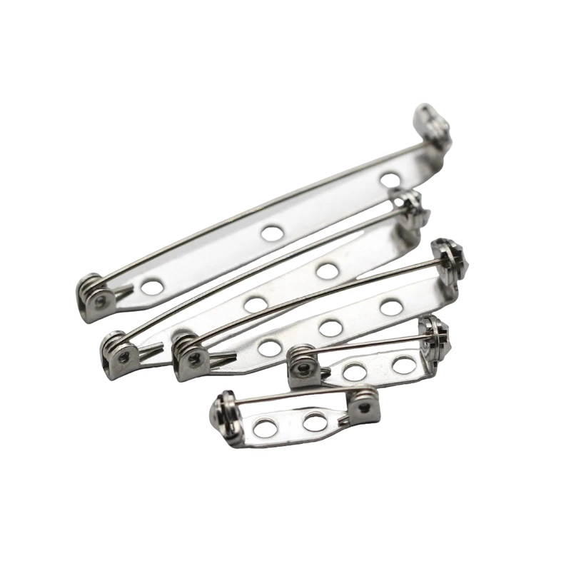 BoYuTe (100 Pieces/Lot) 316 Stainless Steel Safety Pins Brooch Base Hand Made Materials Diy Jewelry Accessories and Components