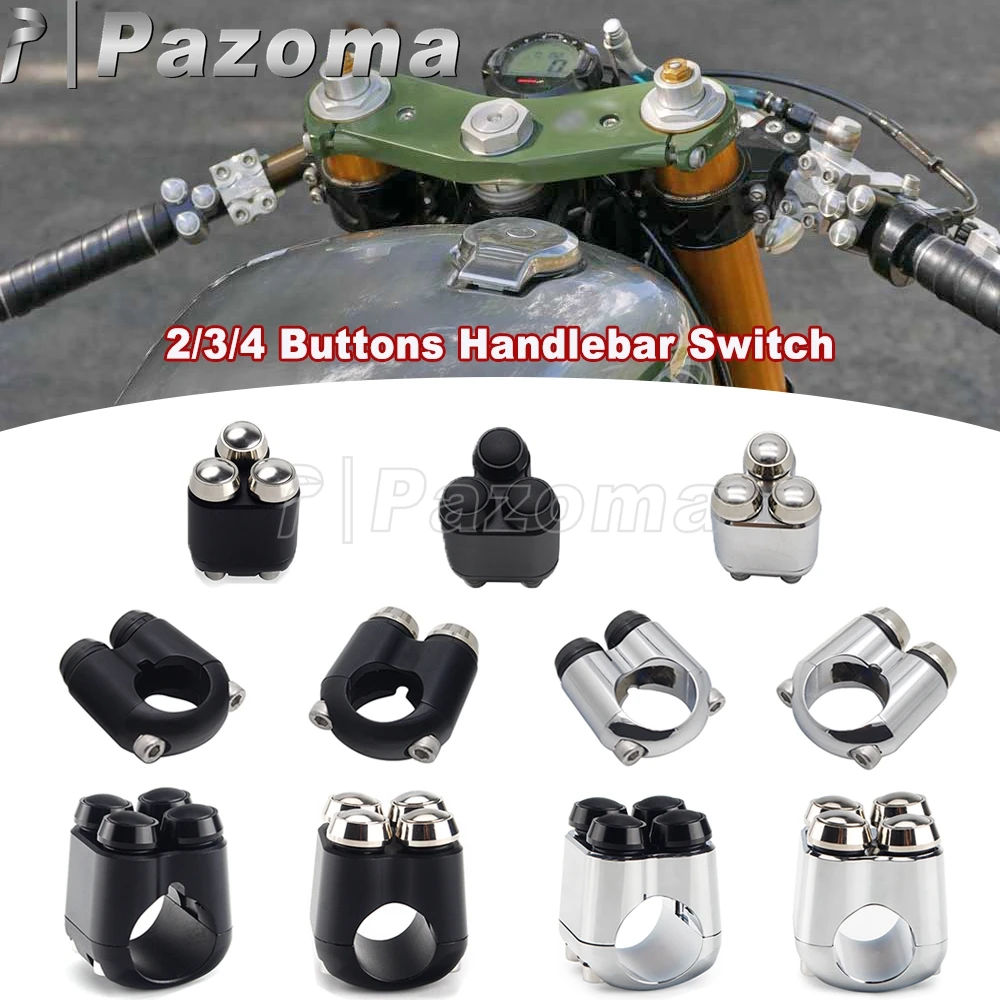 

Handlebar Light Push Button Motorcycle Handle Control Momentary Latching Switch For Harley Road King FLHR Sportster XL 883 1200