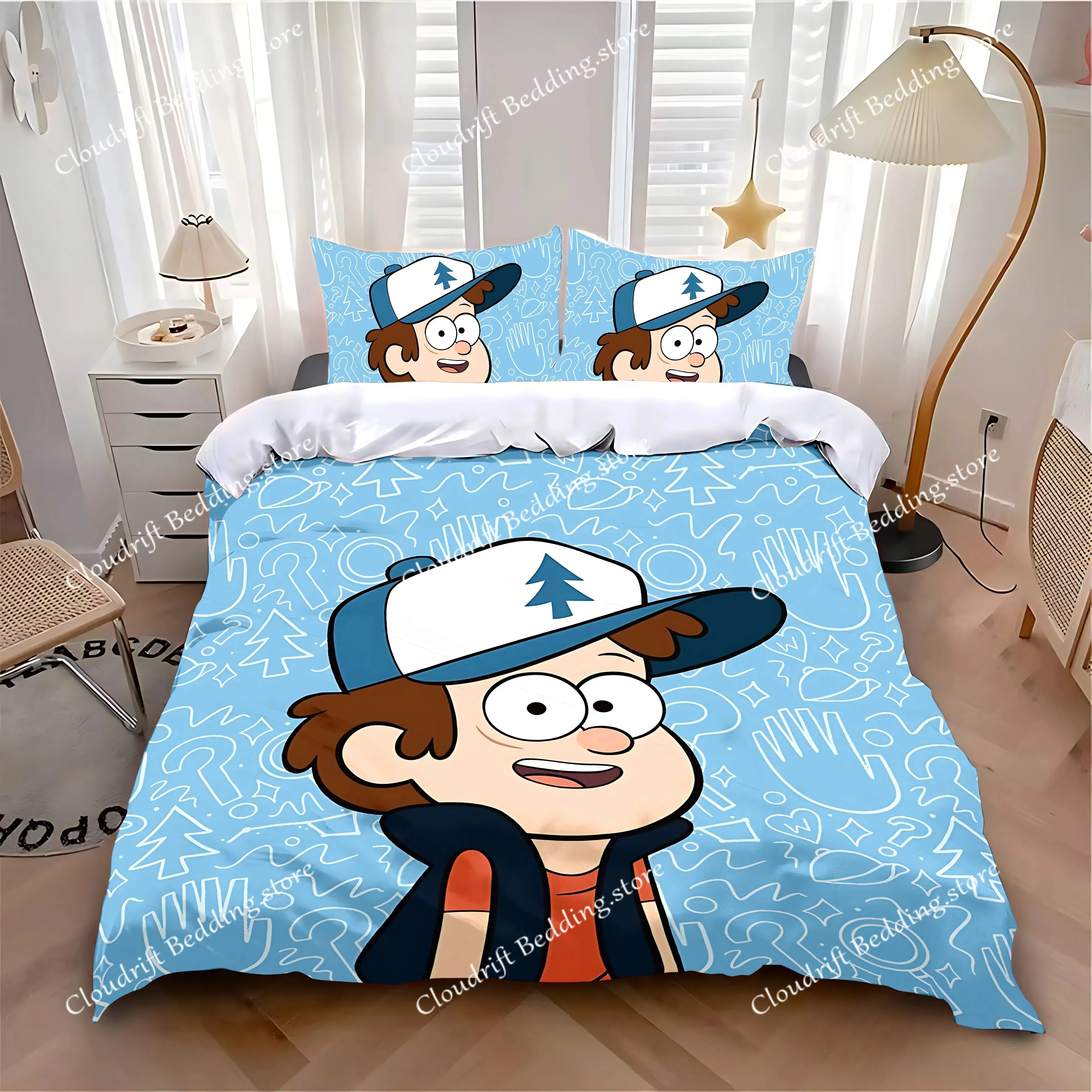 

Duvet Cover Pillowcase Bedding Set Game G-Gravities F-Falls Adult Boy Girl Bedroom Decoration Children Single Double Large Size0