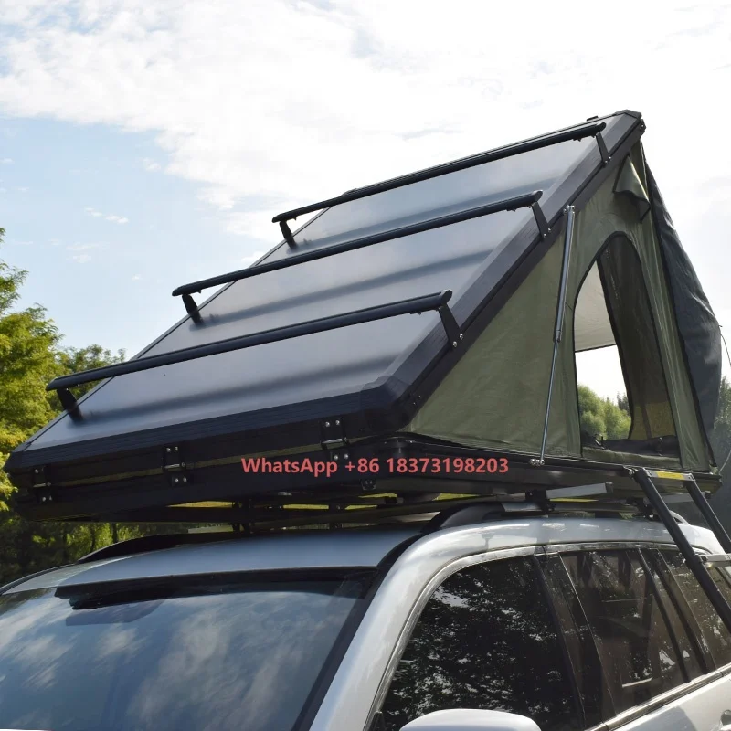 

Factory Direct Camper Van Car Hard Shell Aluminum Honeycomb Base Rooftop Roof Rack Top Tent