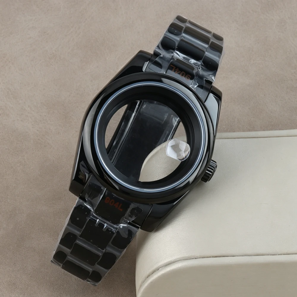 36mm-39mm-サファイアガラスケース-デイトジャスト-メンズ腕時計ケース-ステンレススチール-オイスターストラップ-セイコーnh35-nh36ムーブメント対応-285mm文字盤