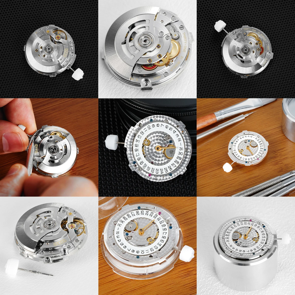 Shanghai VSF Super 3235 automatic mechanical movement blue balance