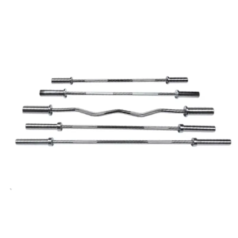 Barbell Bar 2.2m  Length Options, 50mm Grip Diameter, Electroplated Embossed Anti-Slip, Commercial Gym Weightlifting