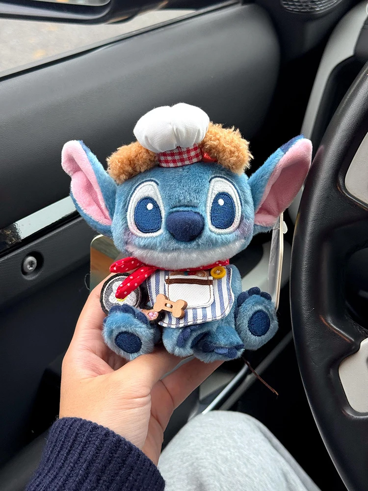 

Оригинальная и подлинная плюшевая игрушечная сумка Stitch, подвеска в виде автомобиля, брелок, милый подарок на день рождения
