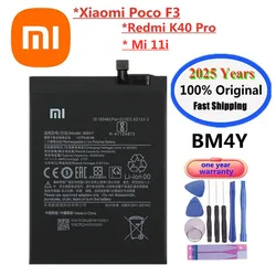 Xiao mi-Batterie d'origine BM4Y pour Xiaomi Pheadphones F3 Redmi K40 Pro K40Pro, batterie de téléphone portable BatBR, expédition rapide, 2024 ans