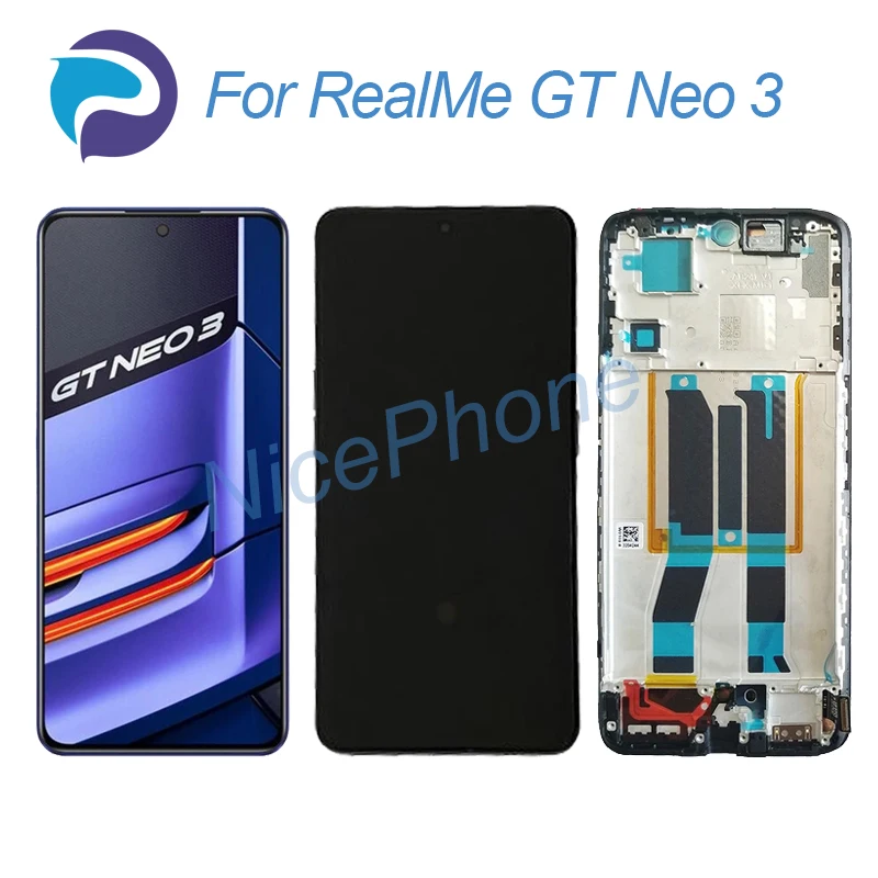 

for RealMe GT Neo 3 LCD Screen + Touch Digitizer Display 2412*1080 RMX3561, RMX3560 GT Neo 3 LCD Screen Display