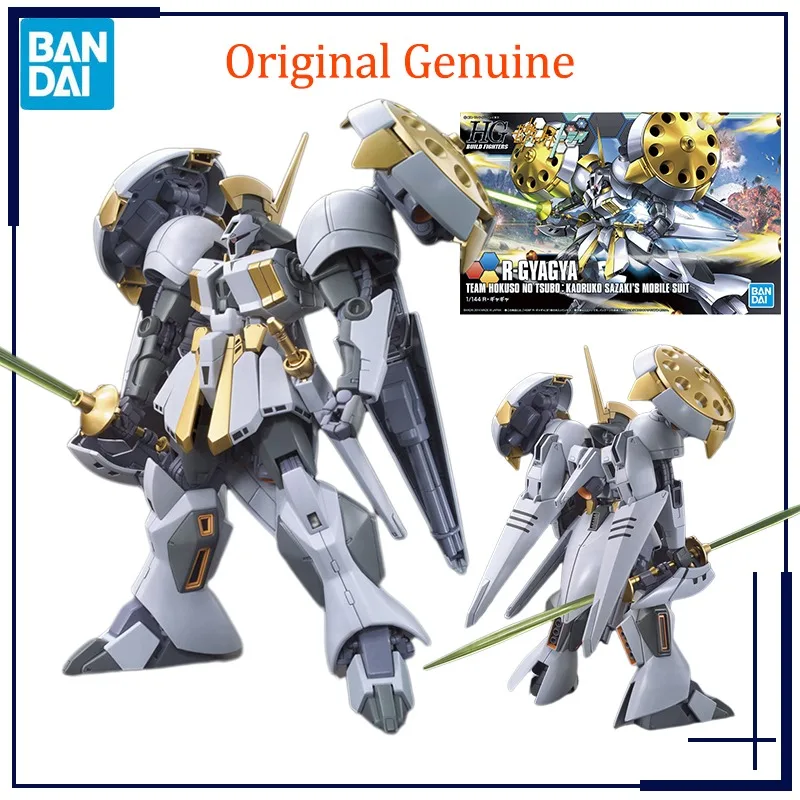 Original Genuine Bandai Anime GUNDAM R-GYAGYA HGBF 1/144 Assembly Model Toys Action Figure Gifts Collectible Ornaments Boys Kids