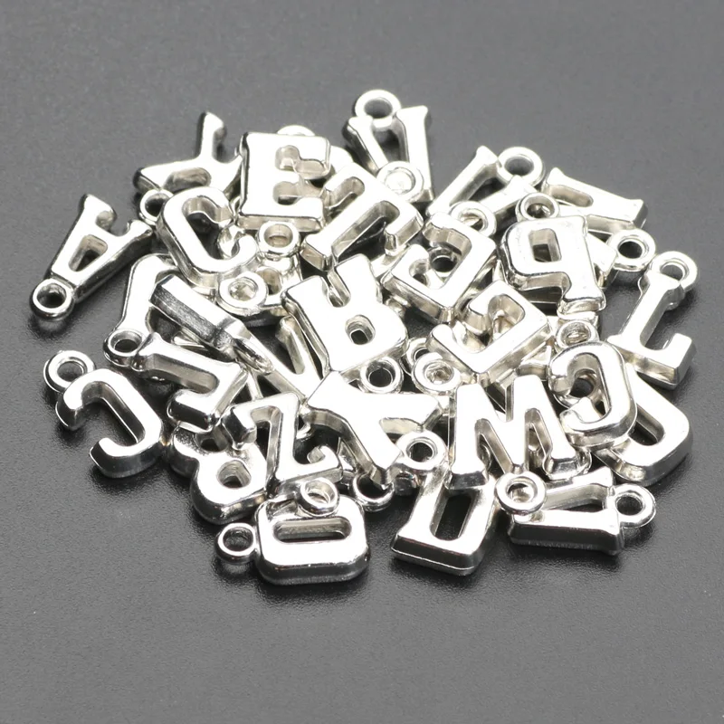 Random Mixed Letters Pandents Loose Spacer Beads Necklaces 5-16mm 50pcs Acrylic Beads For Jewelry Making DIY Jewelry Accessories