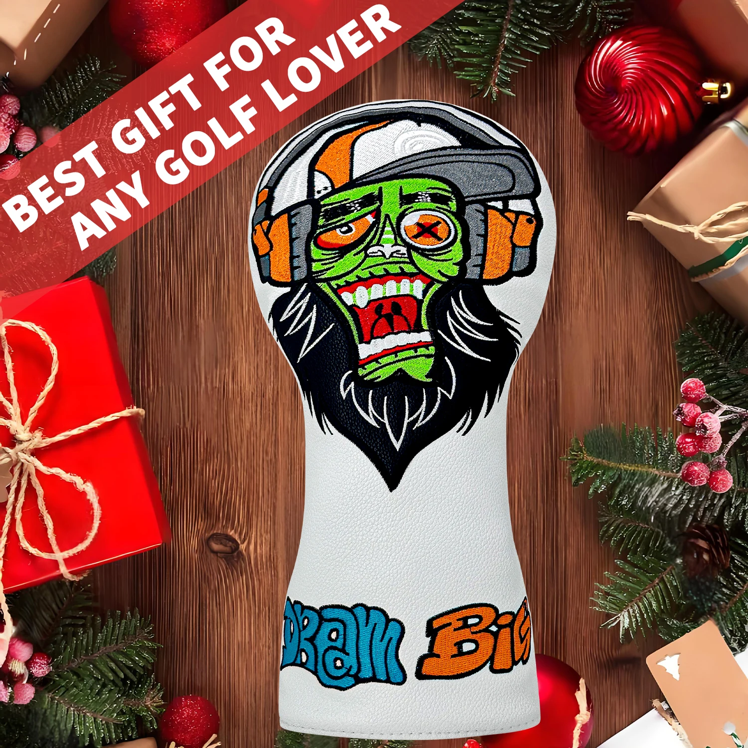 Fashion Beard Pattern Golf Club Headcover, Golf Accessories, Dustproof & Durable, Offer Reliable Club Protection image 5