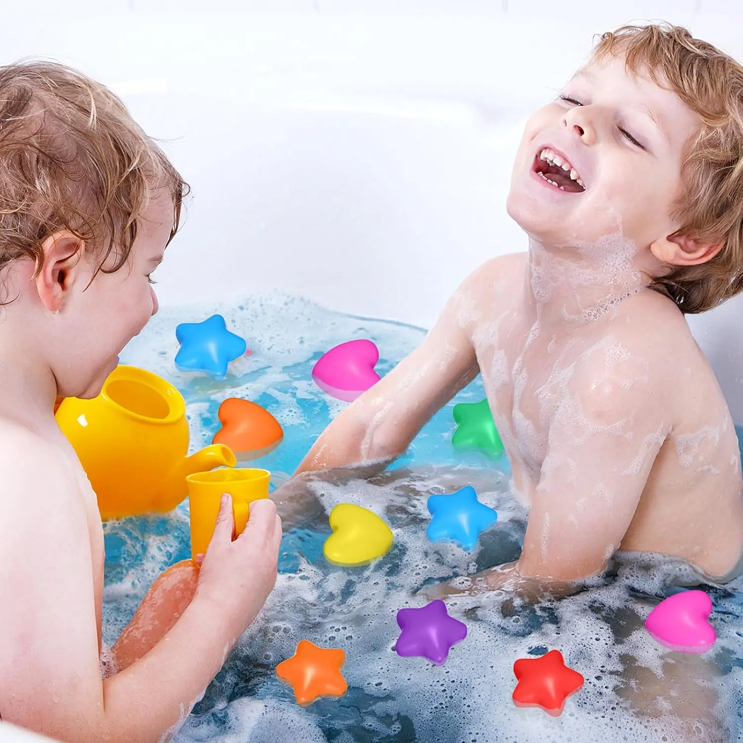Estrela bola pit bolas para crianças 100 contagem de plástico heartballs piscina brinquedos de água para meninos meninas festival de natal festa de