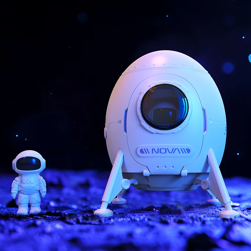 Proyector inteligente de galaxia astronauta 2025, luz nocturna estrellada con historias de la NASA y temporizador de sueño, regalo de decoración infantil para niños/adultos