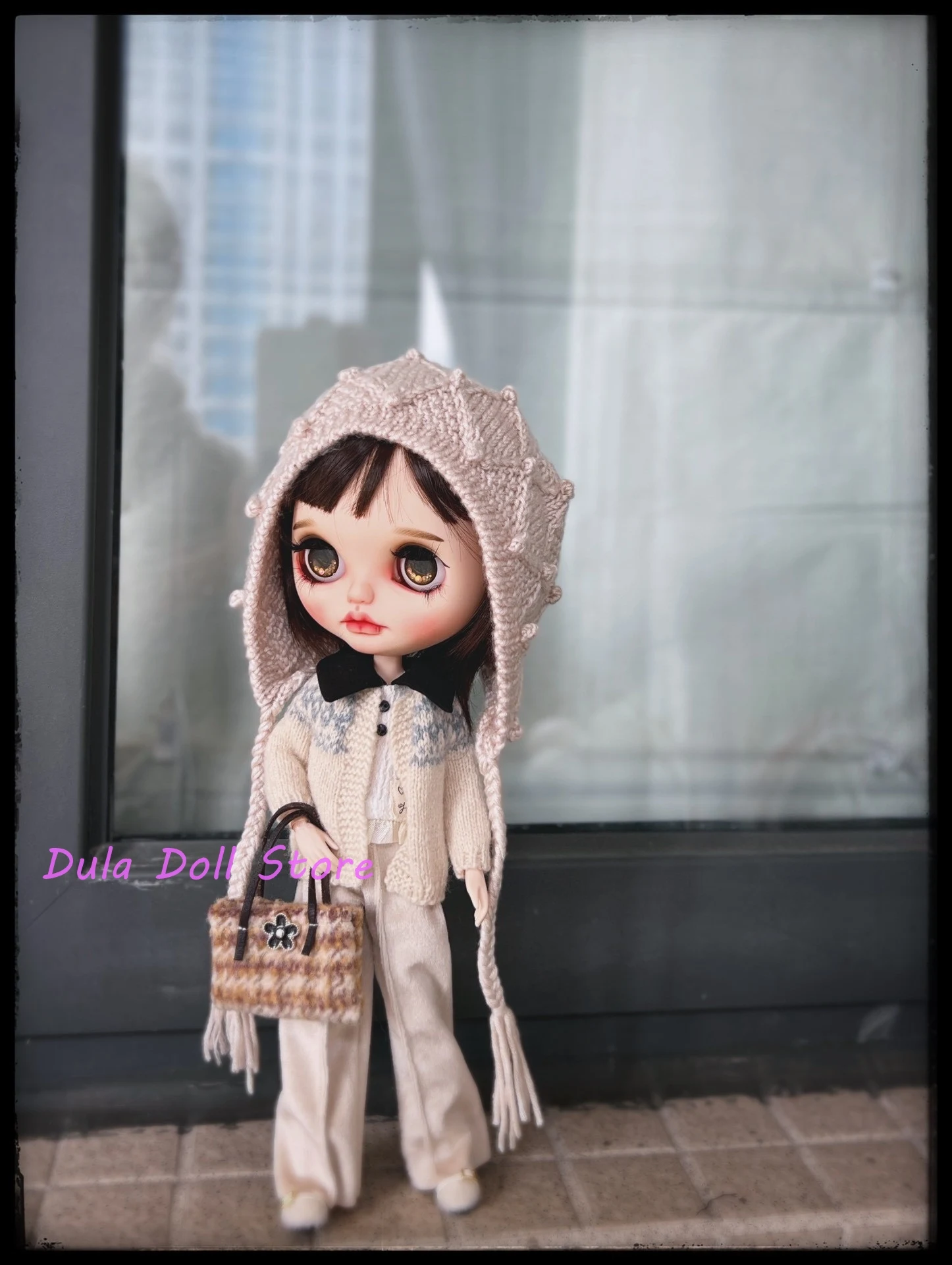 Dula ตุ๊กตาเสื้อผ้าชุดเสื้อแจ็คเก็ตลายสก๊อตกระโปรงสั้นเสื้อกันหนาวกางเกงชุด Blythe Qbaby ob24 ob22 Azone JerryB 1/6 ตุ๊กตา Bjd