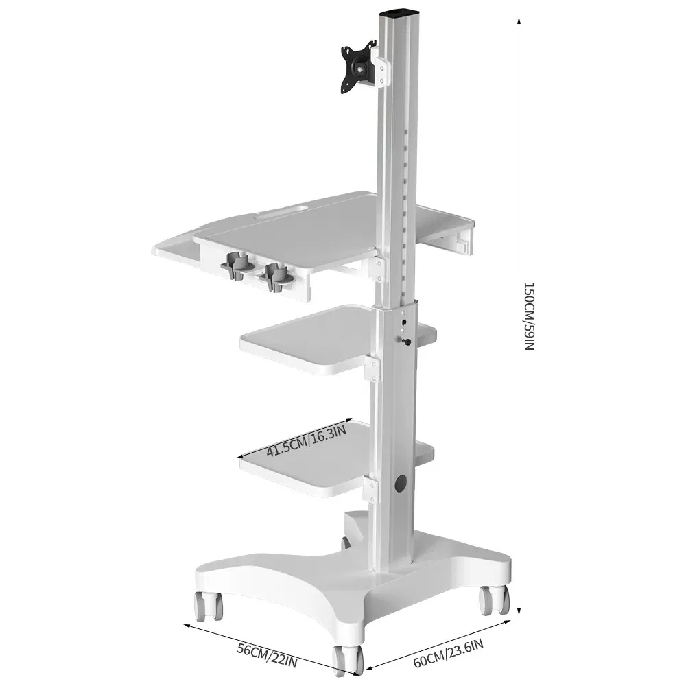 Mobile Medical Endoscope Trolley Cart for Clinics and Hospitals