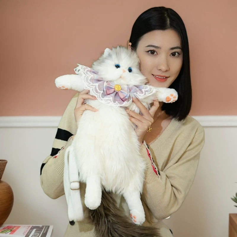 

Kawaii Ragdoll Cat кукла сумка мягкий рюкзак подарки для девочек игрушки дети подруга женский плюшевый рождественский рюкзак с котом