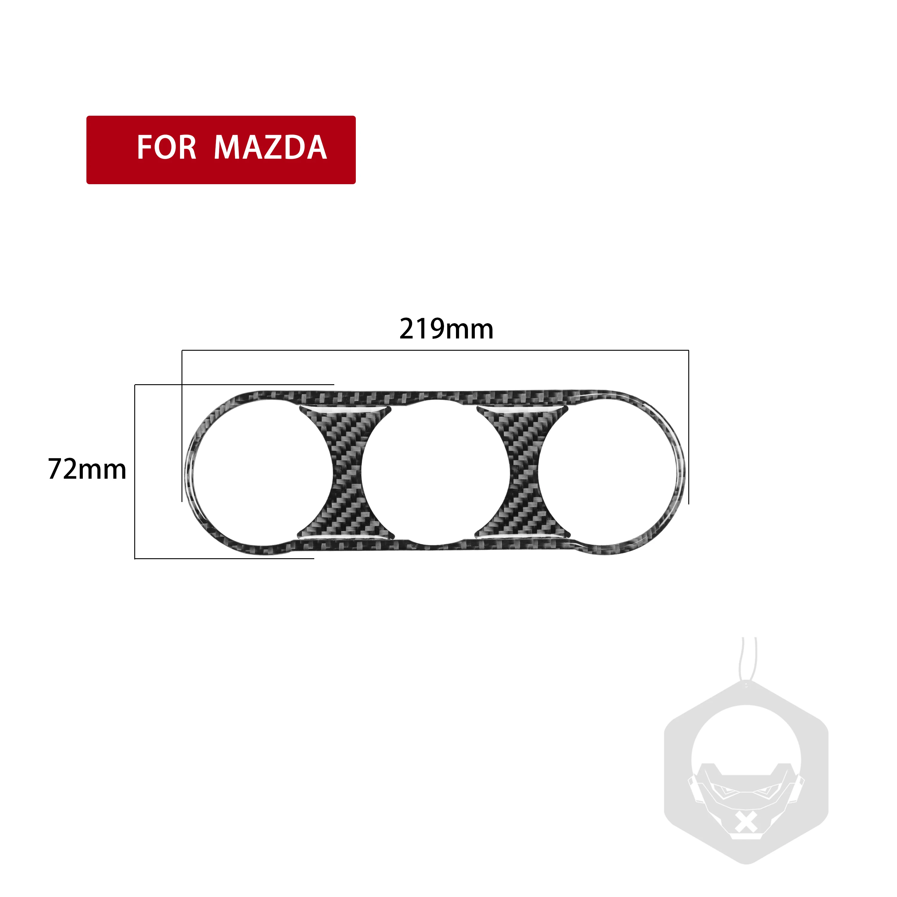 Carbon Fiber Air Conditioner AC Control Panel Cover Trim Modified Sticker Car Interior Accessories For Mazda MX5 ND 2016—2020