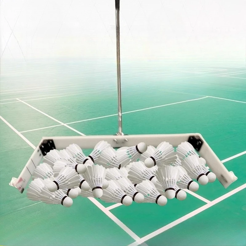 

Adjustable Badminton Ball Collector Folding Portable Ball Sweeper Stainless Steel Shuttlecock Collector Professional Sport Parts