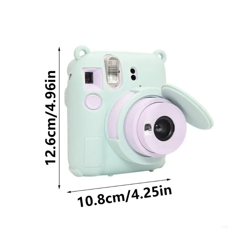 270b 카메라 케이스 여행 가방 소프트 실리콘 소프트 백 렌즈 캡이있는 미니 12 필름 카메라 가방