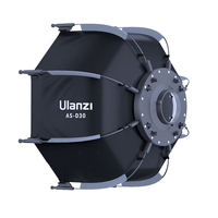 Ulanzi AS-D30 30cm Octagonal Softbox Mini Bowens Mount Quick Release Honeycomb Grid Softbox for Ulanzi LT028 LT005 COB Light